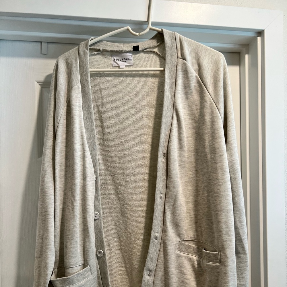 Five Four grey cardigan large. New with tags